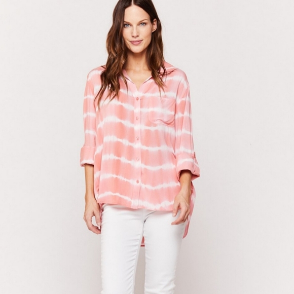 🌟HP🌟VELVET HEART Women's Plus Size Tie Dye Shirt - Picture 10 of 12